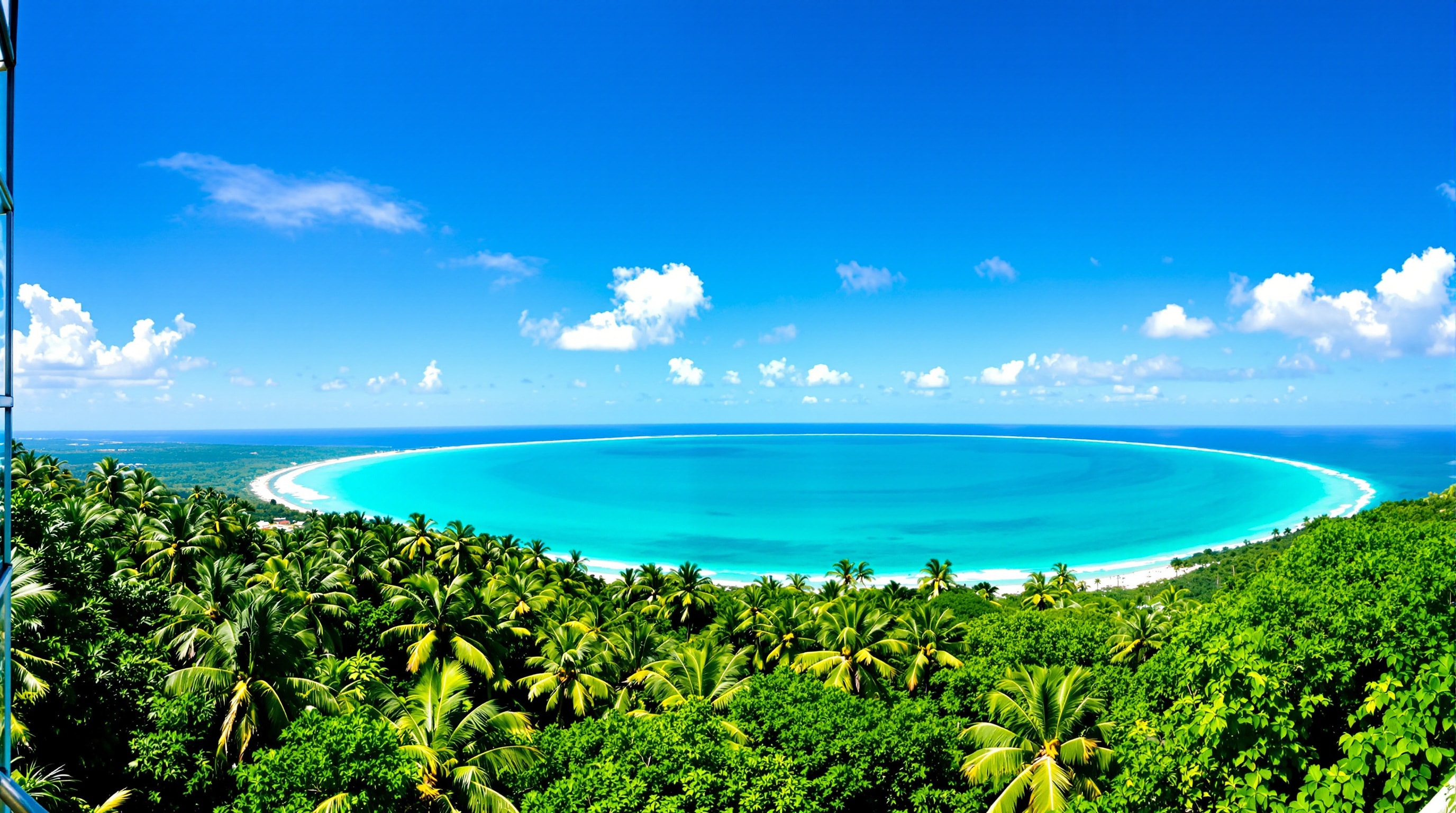 The view over the island from El Mirador